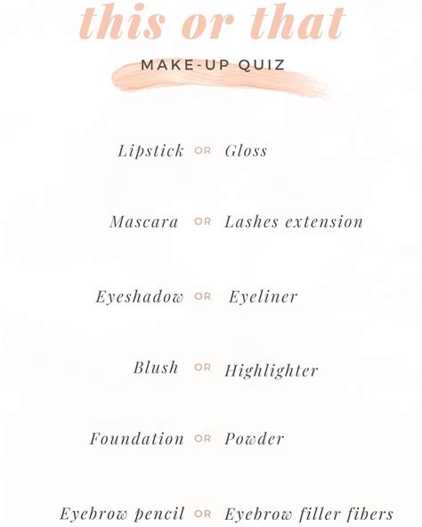 Fill Your Makeup Bag Quiz Lineartdrawingsdoodlessimple
