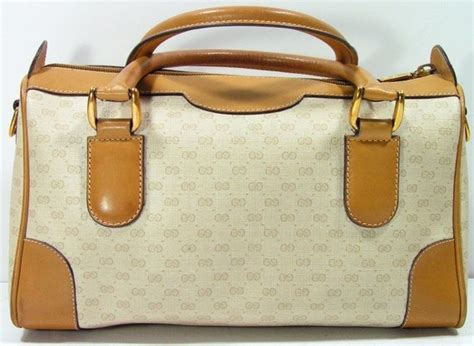 Vintage Gucci Purse Luxury Handbag Tote Tote Bag Brown Tan