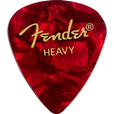 Fender Plektrum Classic Shape Red