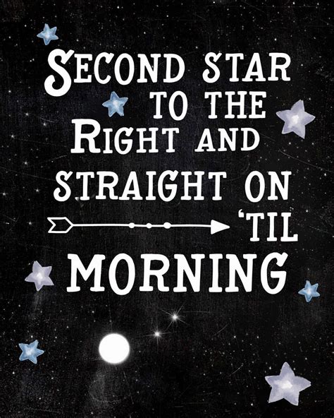 Second Star To The Right And Straight On Til Morning Nursery Etsy