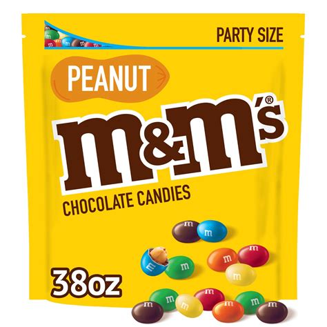 Mandms Peanut Milk Chocolate Candy Party Size 38 Oz Bag Pick Up In