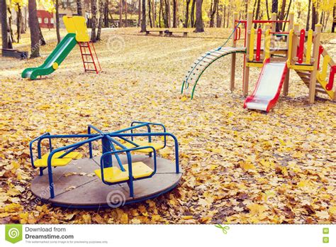 Empty Playground Swing Royalty Free Stock Photography Cartoondealer Com