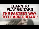 Learn To Play Songs On The Guitar