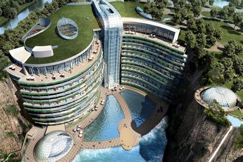 The Worlds First Quarry Hotel Intercontinental Shanghai Wonderland
