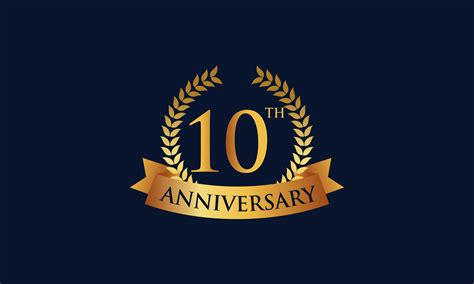 10th Anniversary Celebration Logo Design Vector Illustration