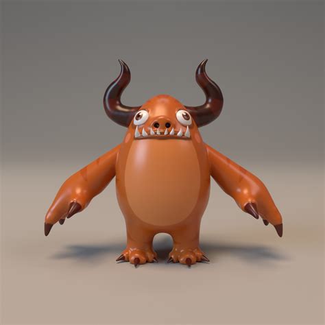 3d Monster Character Design Model On Behance