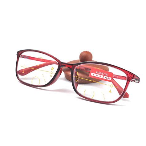 Mincl Progressive Multifocal Reading Glasses Frames Tidal Frames Steel Glasses Men And Women
