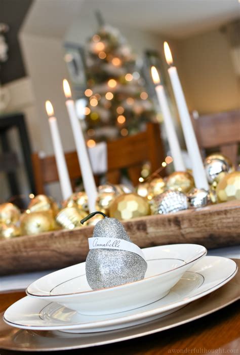Silver And Gold Christmas Tablescape A Wonderful Thought