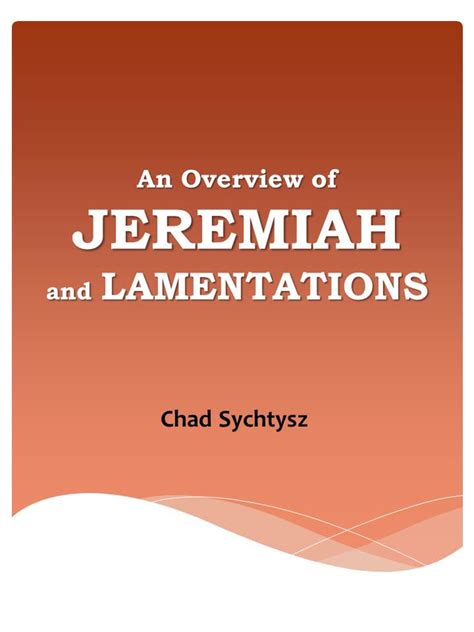 An Overview Of Jeremiah And Lamentations — Spiritbuilding Publishers