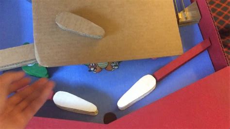 Cardboard Flipper Tutorial Cardboard Pinball Machine Pinball Flipper