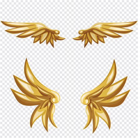 Golden Angel Wings Clip Art