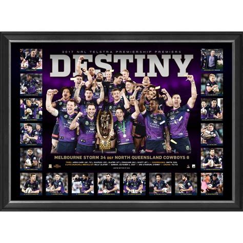 Under the coaching of craig bellamy. Melbourne Storm - 2017 NRL Grand Final Premiership ...