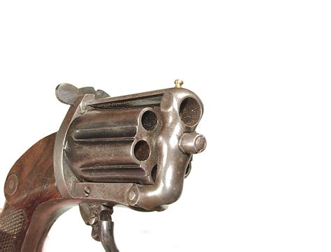 Monty Whitley Inc Cased French Pepperbox Revolver By Devisme Paris