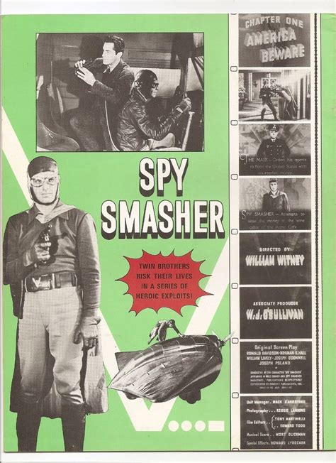 Spy Smasher 1942 Twin Brothers Chapter One Comic Book Cover