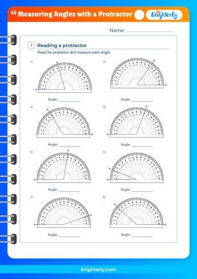 Free Measuring Angles With A Protractor Worksheets Pdfs Brighterly