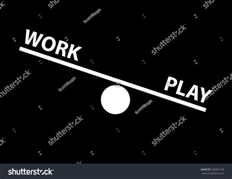 Work Play Balance Concept Stock Illustration 180397139 Shutterstock