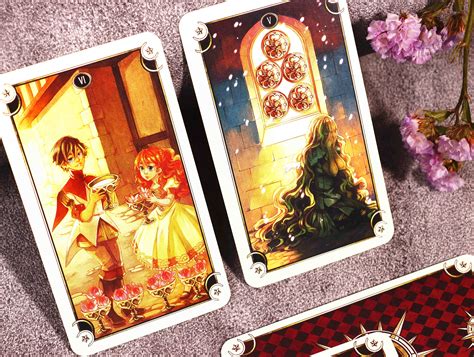 Beautiful Anime Tarot Cards Deck With Book For Beginners Etsy