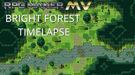 Rpg Maker Mv Mapping Timelapse Bright Forest Youtube