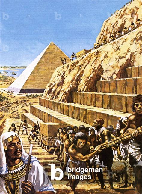 Image Of Construction Of The Great Pyramid At Giza By Green Harry B1920