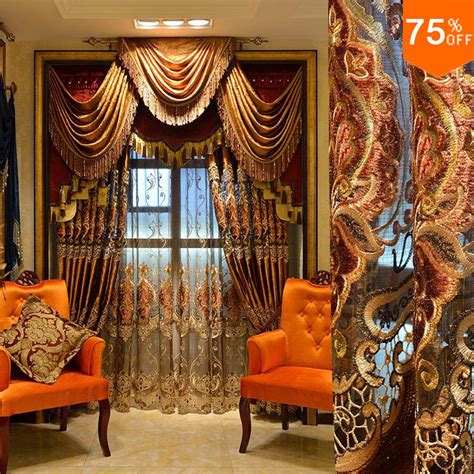 Most Luxury Coffee Royal Velvet Curtain Brown Curtains For Living Room