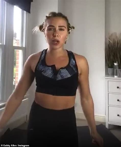 Gabby Allen Displays Her Toned Physique As She Pulls Dramatic Split