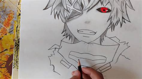 How To Draw Kaneki Ken Drawing Kaneki Ken From Tokyo Ghoul