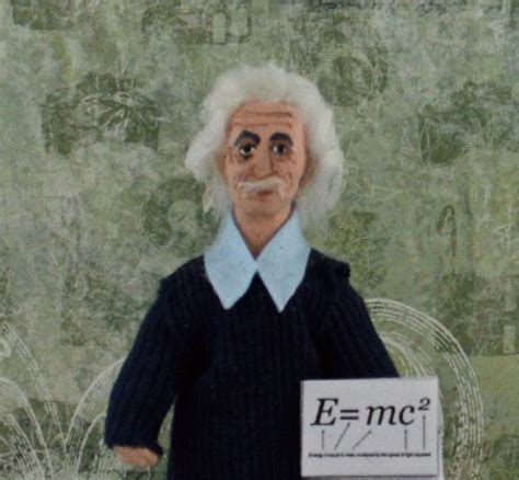 Albert Einstein Doll Miniature Fun Science Art By Uneekdolldesigns