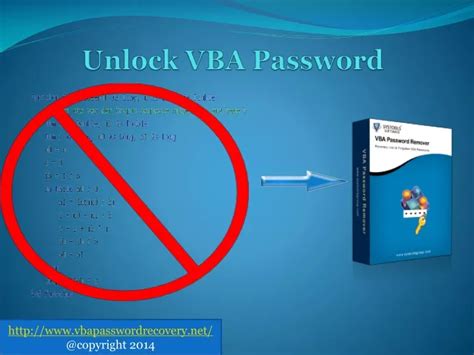Ppt Excel Vba Password Recovery Powerpoint Presentation Free