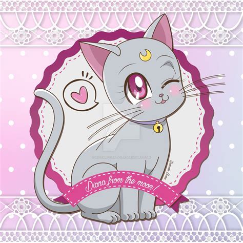 Diana Crystal Version By Riccardobacci Sailor Moon Cat Diana Sailor