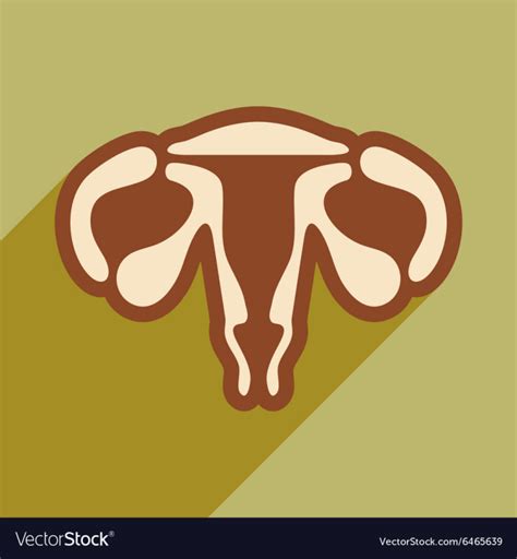 Icon Of Woman Vagina In Flat Style Vector Image Nohat Free For Designer