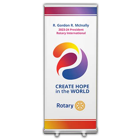 Rotary Theme Banner Rotary Club Supplies Russell Hampton Company