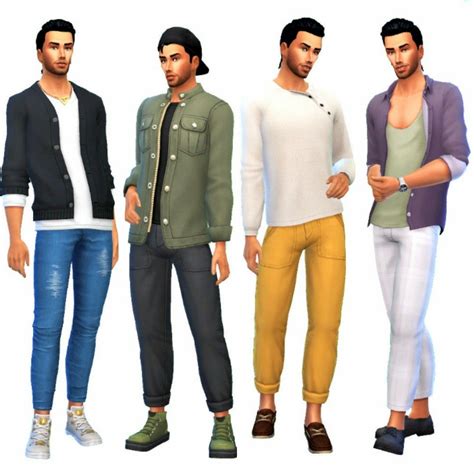Sims 4 Mm Cc Sims 1 Sims 4 Men Clothing Free Sims 4 The Sims 4