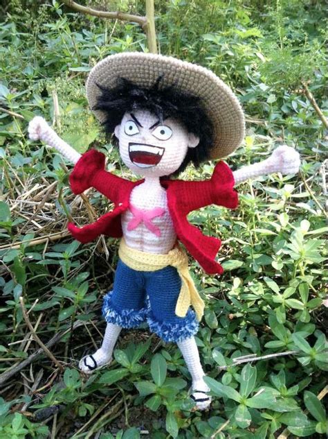 One Piece Luffy，crochet Doll Amigurumi Abecedario Punto De Cruz