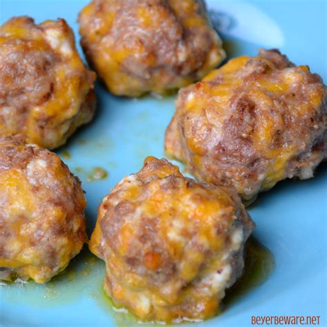 After cooling, freeze in a single. Low-Carb Sausage Balls - Keto Meatballs - Beyer Beware
