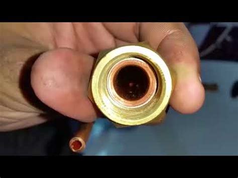 How To Make Copper Tubing Flaring Fitting Flare Copper Pipe Youtube