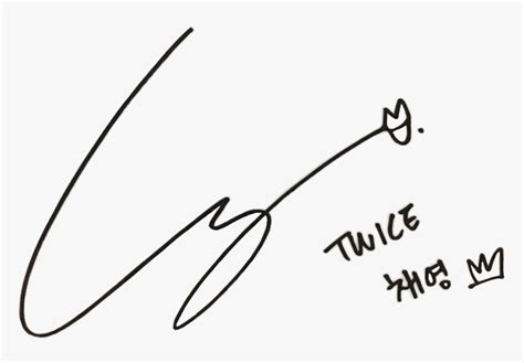 Twice Members Signature Png Transparent Png Kindpng
