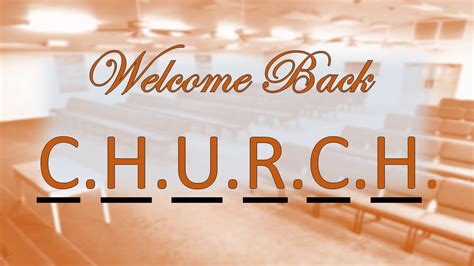Welcome Back Church Pastor Steve Mcswain Hope Baptist Church Youtube