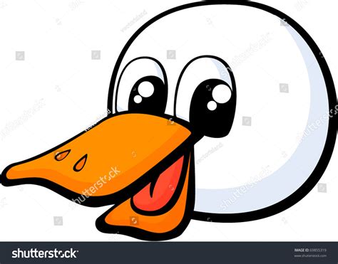 Duck Face Stock Vector 69855319 Shutterstock