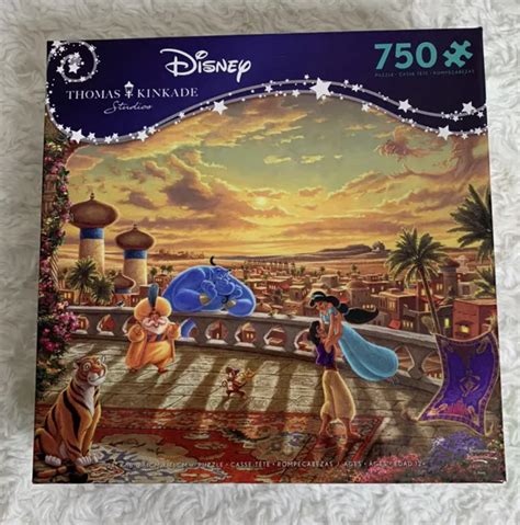 Disney Thomas Kinkade Puzzle Jasmine Aladdin Dancing In The Desert