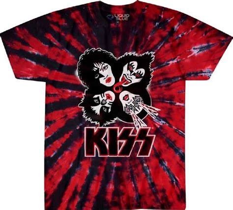 Kiss T Shirt Rock And Roll Over Mens Tie Dye Shirt