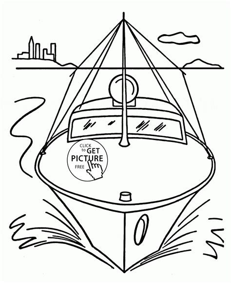 You can print or color them online at getdrawings.com for absolutely free. Speed Boat Front coloring page for kids, transportation ...