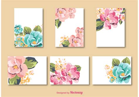 Flower Card Vector Templates - Download Free Vector Art, Stock Graphics & Images