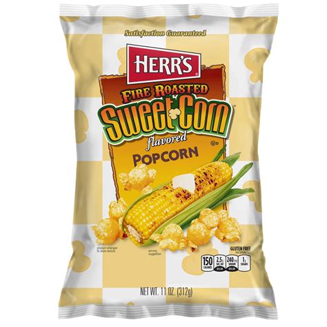 Herrs Fire Roasted Sweet Corn Popcorn 11 Ounce
