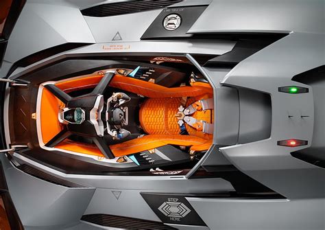 Hd Wallpaper Lamborghini Egoista Concept 2013 Car Technology Orange