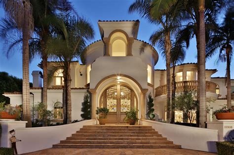 Luxury Spanish Villa Style Estate Home Exterior Spanish Mediterranean