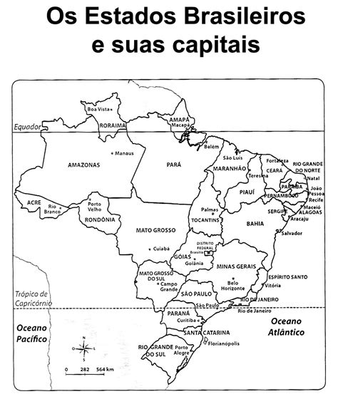 Pedagógiccos Mapa Do Brasil Estados E Capitais