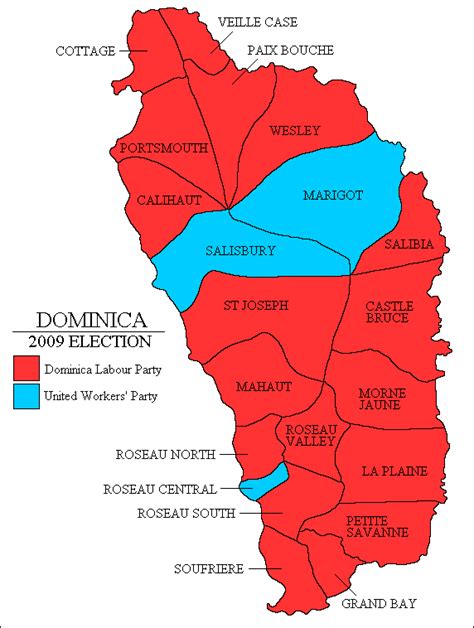 Dominica Election Map