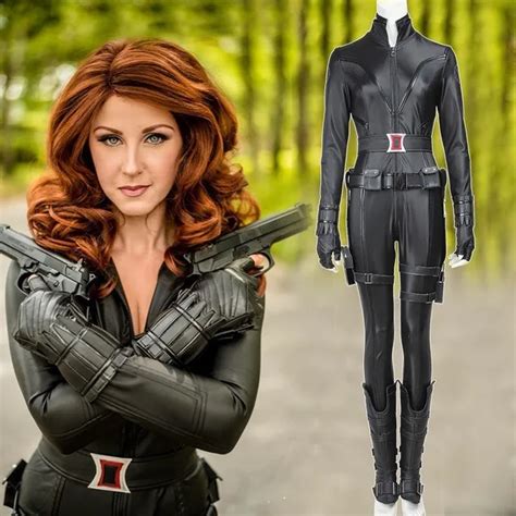 Black Widow Costume Disguise Women The Avengers 1 Natasha Romanoff