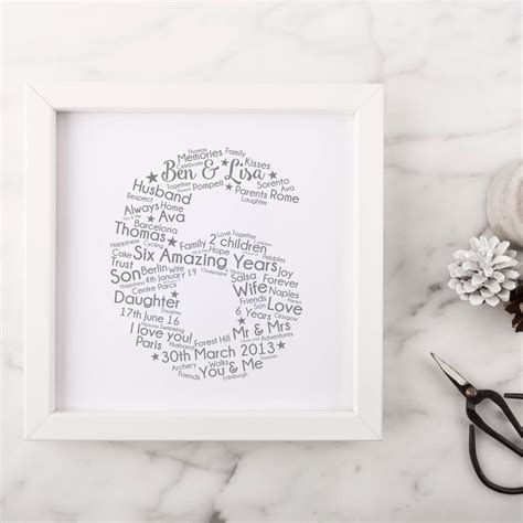 Check spelling or type a new query. Personalised 6th Wedding Anniversary Gift By Hope And Love ...