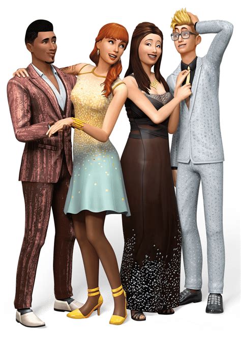 The Sims 4 Luxury Party Full Transparent Render